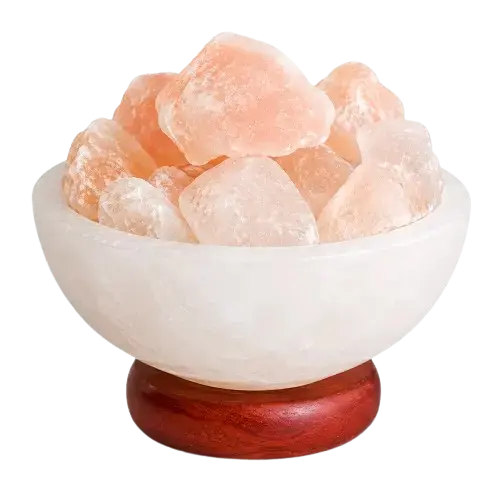 Fire Bowl Salt Lamp with Chunks
