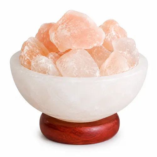 Fire Bowl Salt Lamp with Chunks