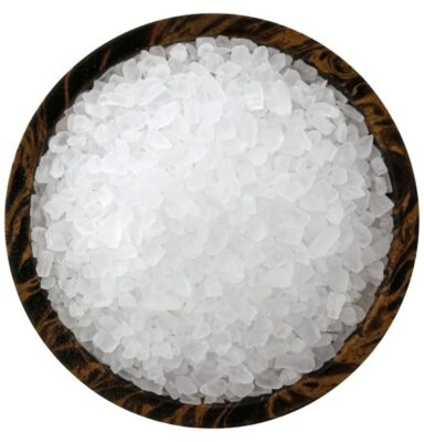 white edible salt coarse